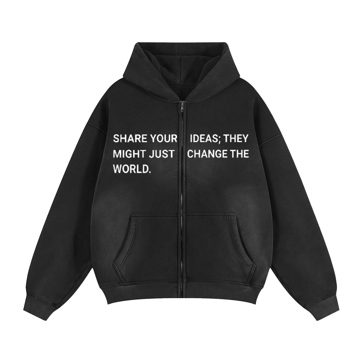 Black/Grey Heavyweight Hoodie